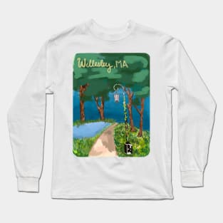 Wellesley College Massachusetts Lake Waban Long Sleeve T-Shirt